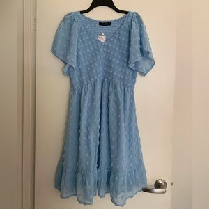 Tecrew Baby Blue Women’s Dress, L